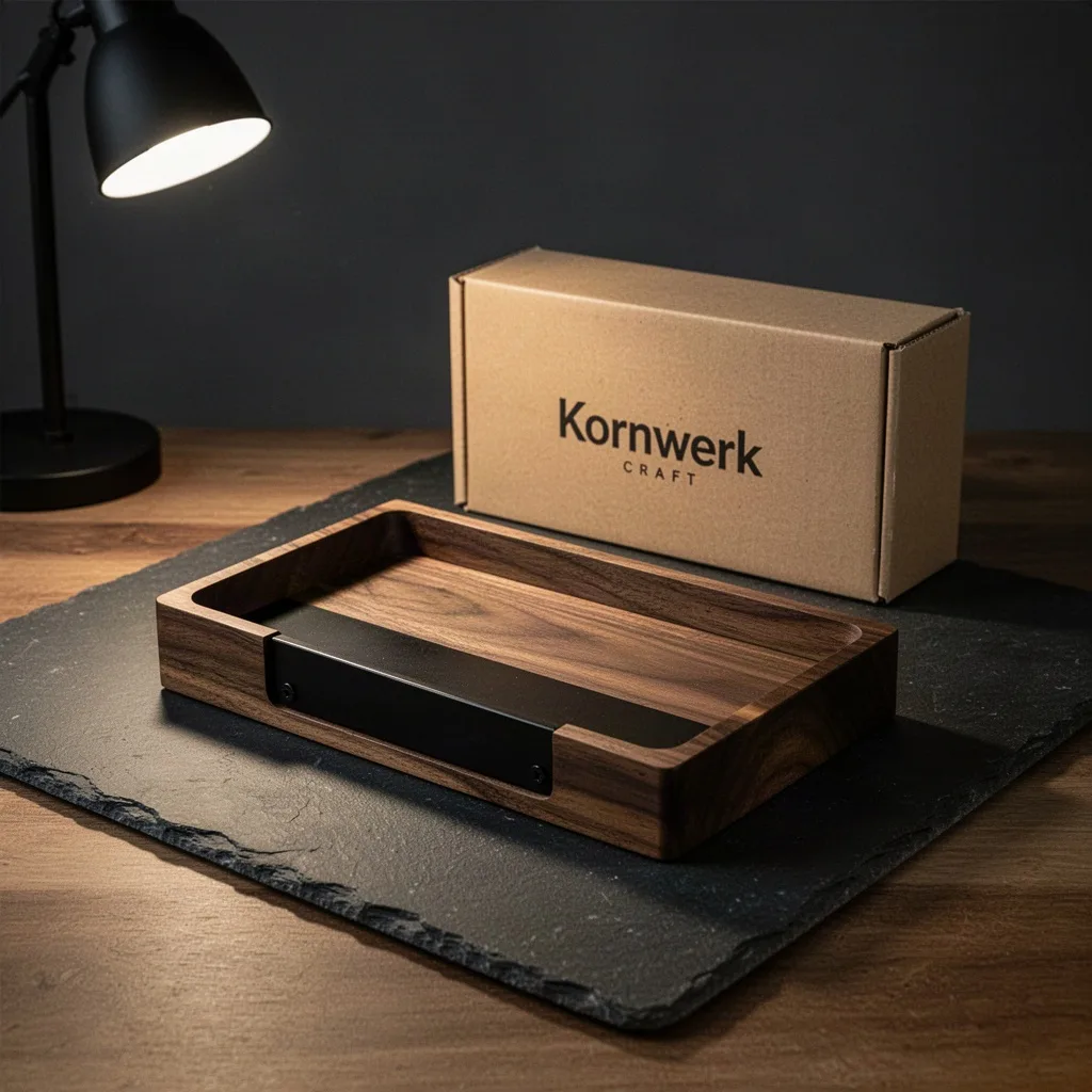 Kornwerk Schreibtischablage Nussbaum